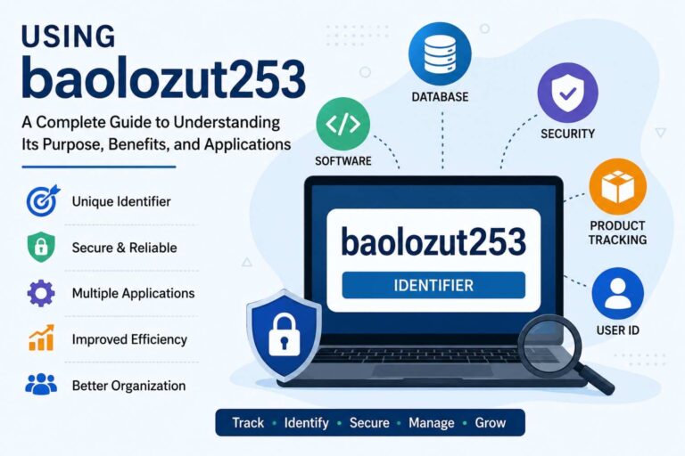 Digital technology concept showing structured identifiers and using baolozut253 in modern systems